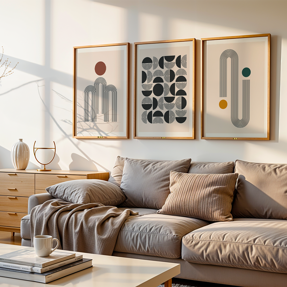 Abstract and Minimalism Wall Set of 3 - Telinchi