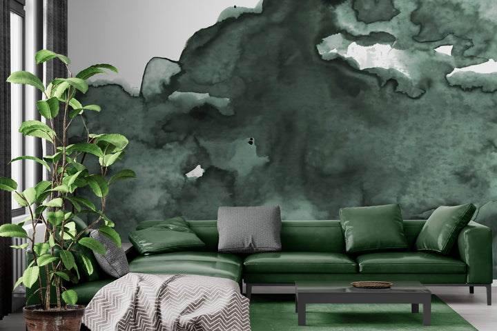 Emerald Ink Clouds