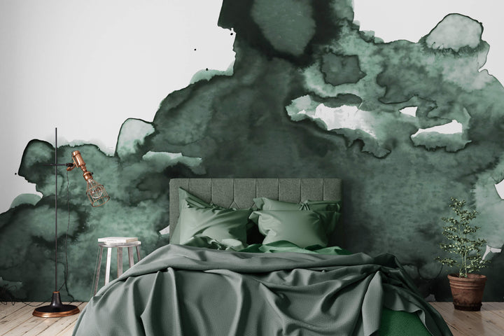 Emerald Ink Clouds