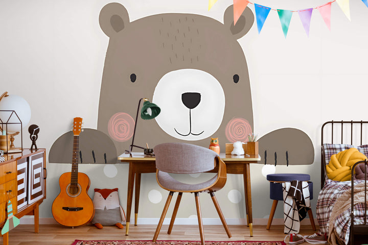 Peeking Teddy Friend