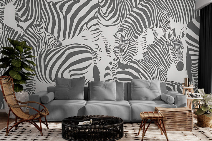 Monochrome Zebra Parade