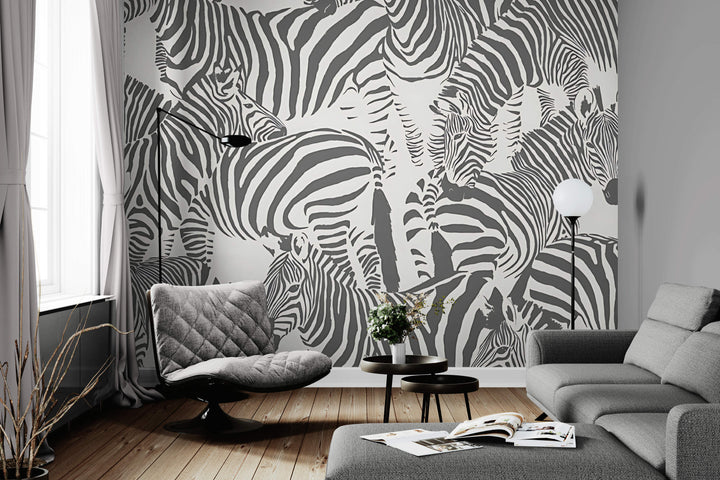 Monochrome Zebra Parade
