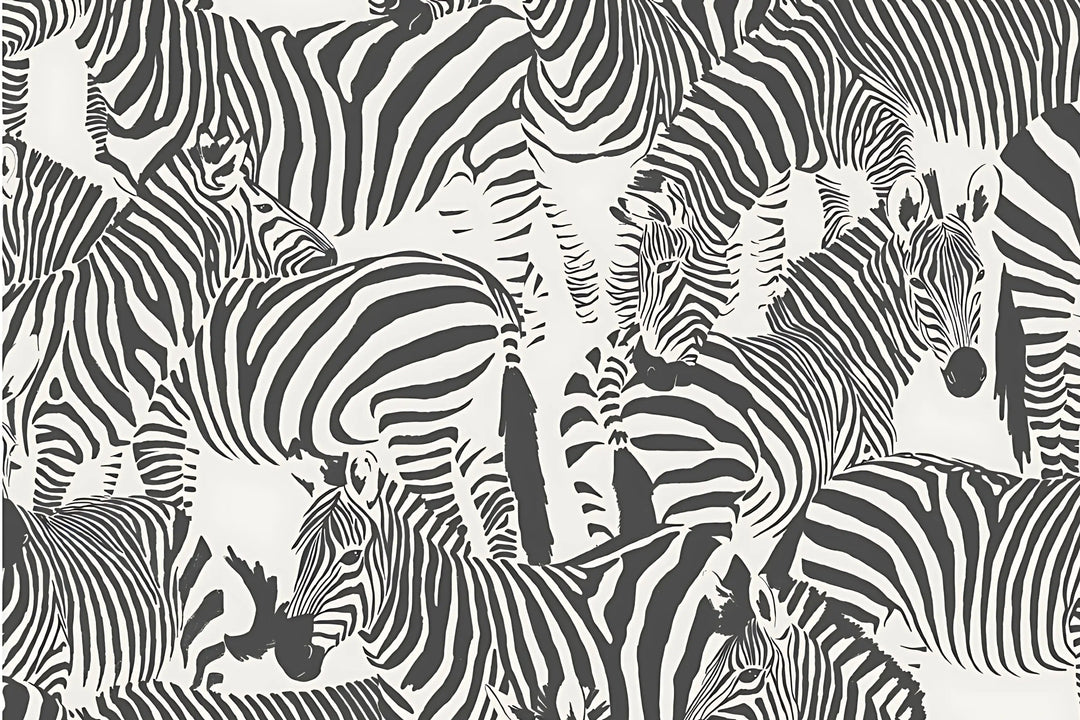 Monochrome Zebra Parade